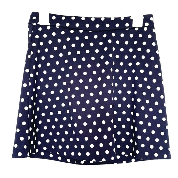 Michael Kors Dresses & Skirts - Michael Michael Kors Womens Skirt Mini Polka Dots Size Small Swing Back Zipper